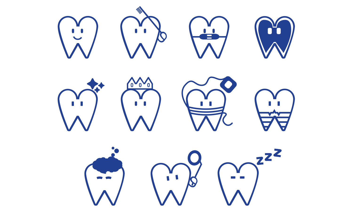 Iconos de dientes para Torrealva Dental